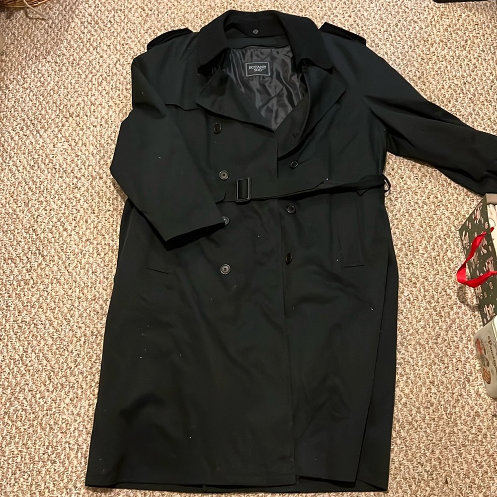 Botany 500 overcoat, black